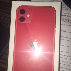 ****BRAND NEW UNLOCKED IPHONE 11 RED 128 GB****
